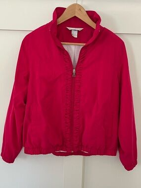 Vintage 90’s Napa Valley Sport fuchsia lined windbreaker jacket